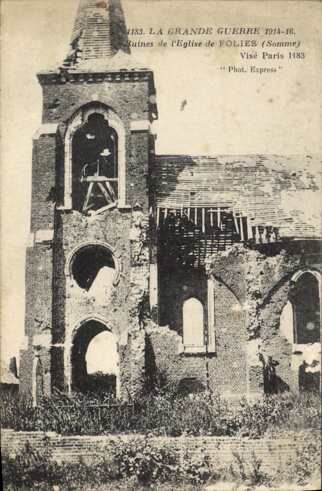Ruines de l'église de FOLIES — Somme — Visé Paris 1183