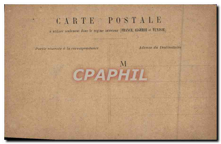 CPA Paris Hotel De Ville — Verso