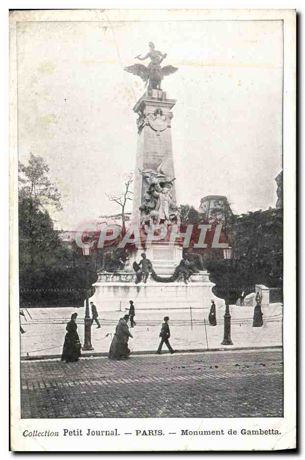 CPA Paris Monument De Gambetta