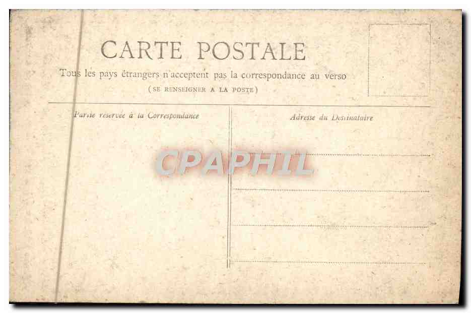 CPA Paris Monument De Gambetta — Verso