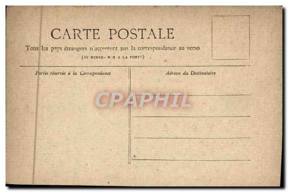 CPA Paris Le Palais De Justice — Rückseite