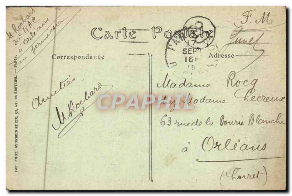 CPA Paris Le Pont De La Concorde Et La Chambre Des Deputes — Rückseite