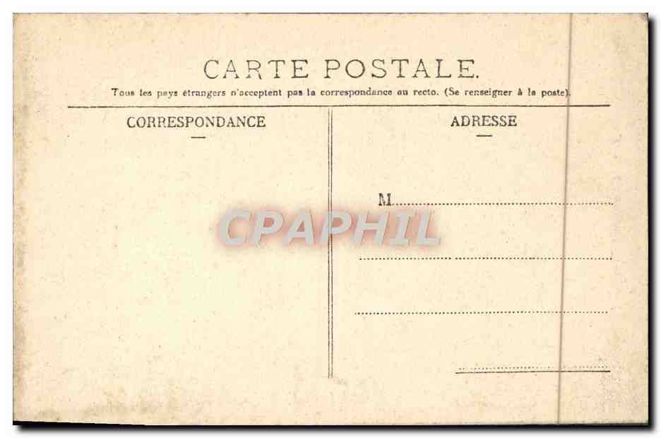 Clermont-Ferrand — Rue des Gros et la Cathédrale — Édition L. P. - Paris — Rückseite