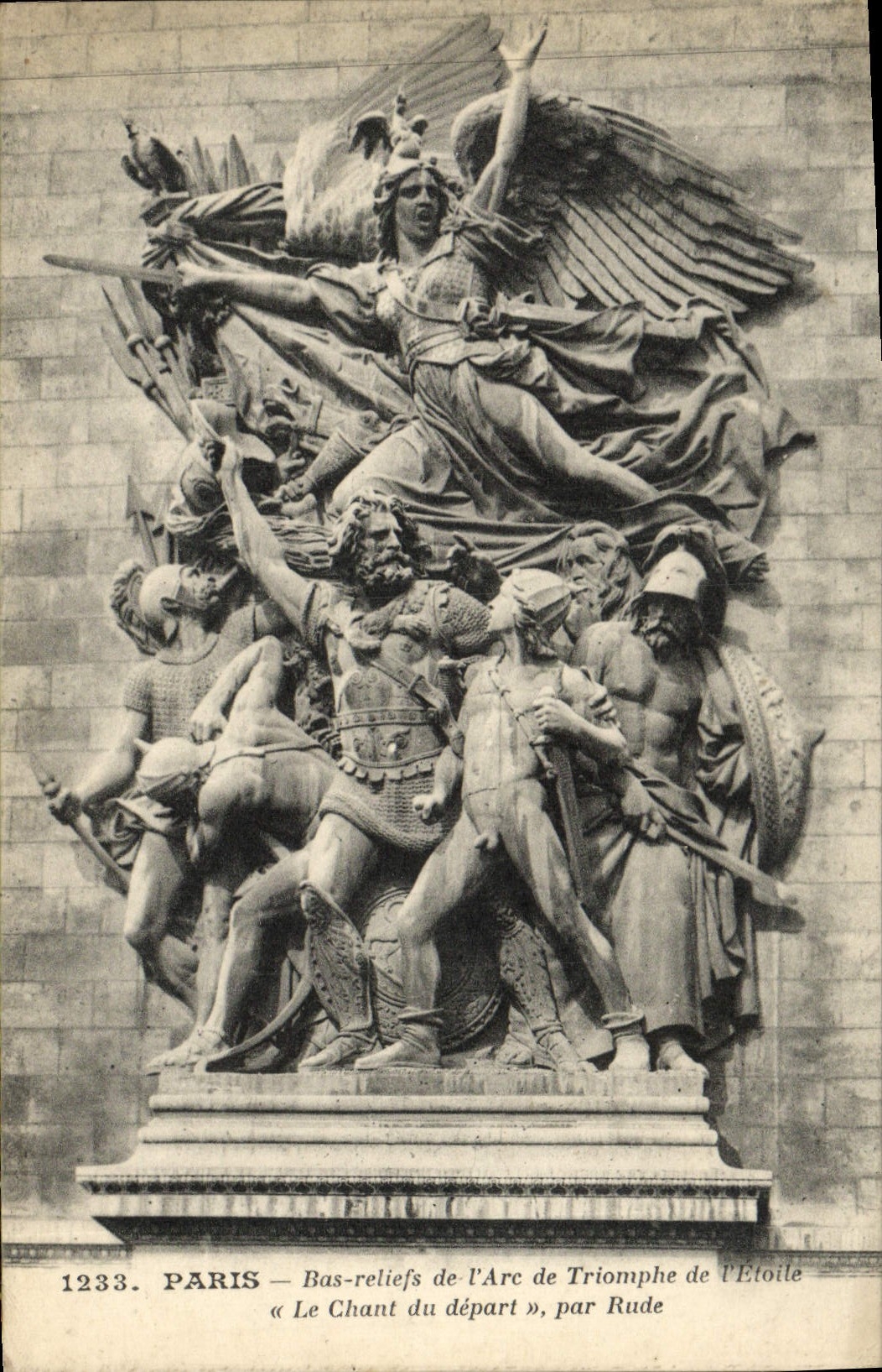 CPA Paris Bas Relief De l'Arc De Triomphe De L'Etoile Le chant du depart de Rude