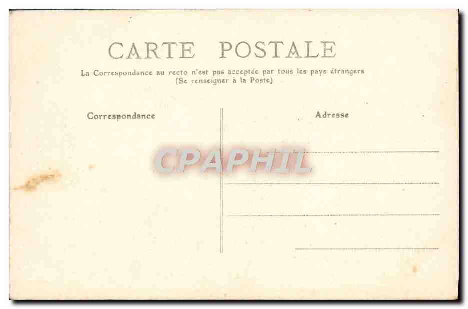 CPA Biarritz Le Rocher De La Vierge — Verso