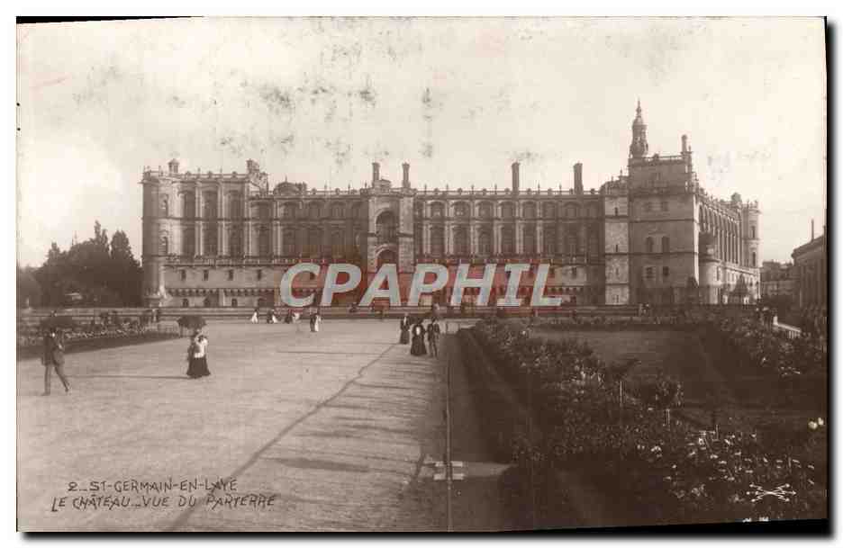 St-Germain-en-Laye — Le Château vue du Parterre — Éditeur : Blin-Rophot, Paris