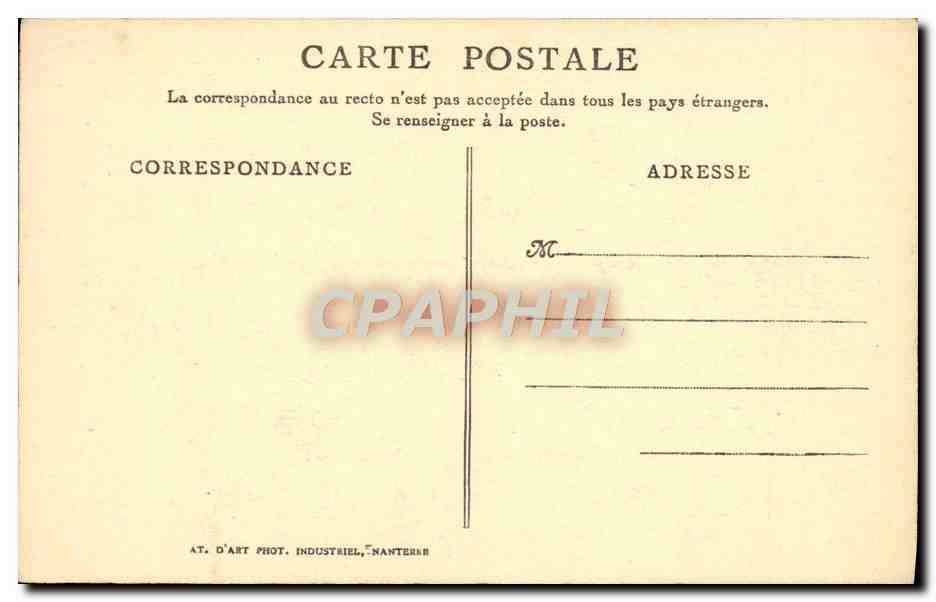 CPA Il Est Une Langue Inconnue Que Parlent Les Vents Dans Les Airs Lamartine Bateau — Rückseite