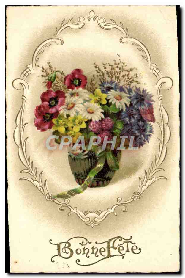 CPA Bonne Fete Fleurs 