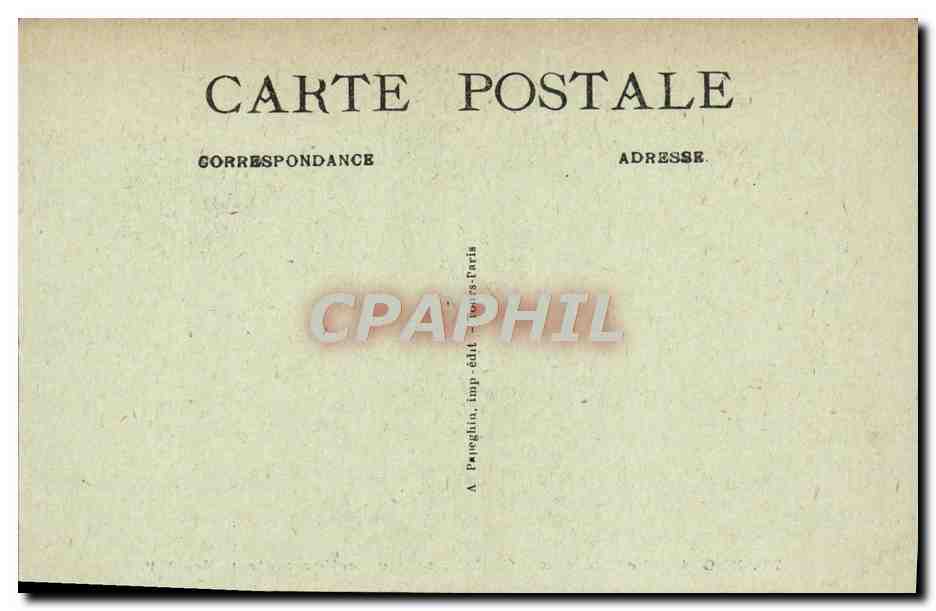 CPA Blois Le Chateau Cariatide Correction Maternelle — Rückseite