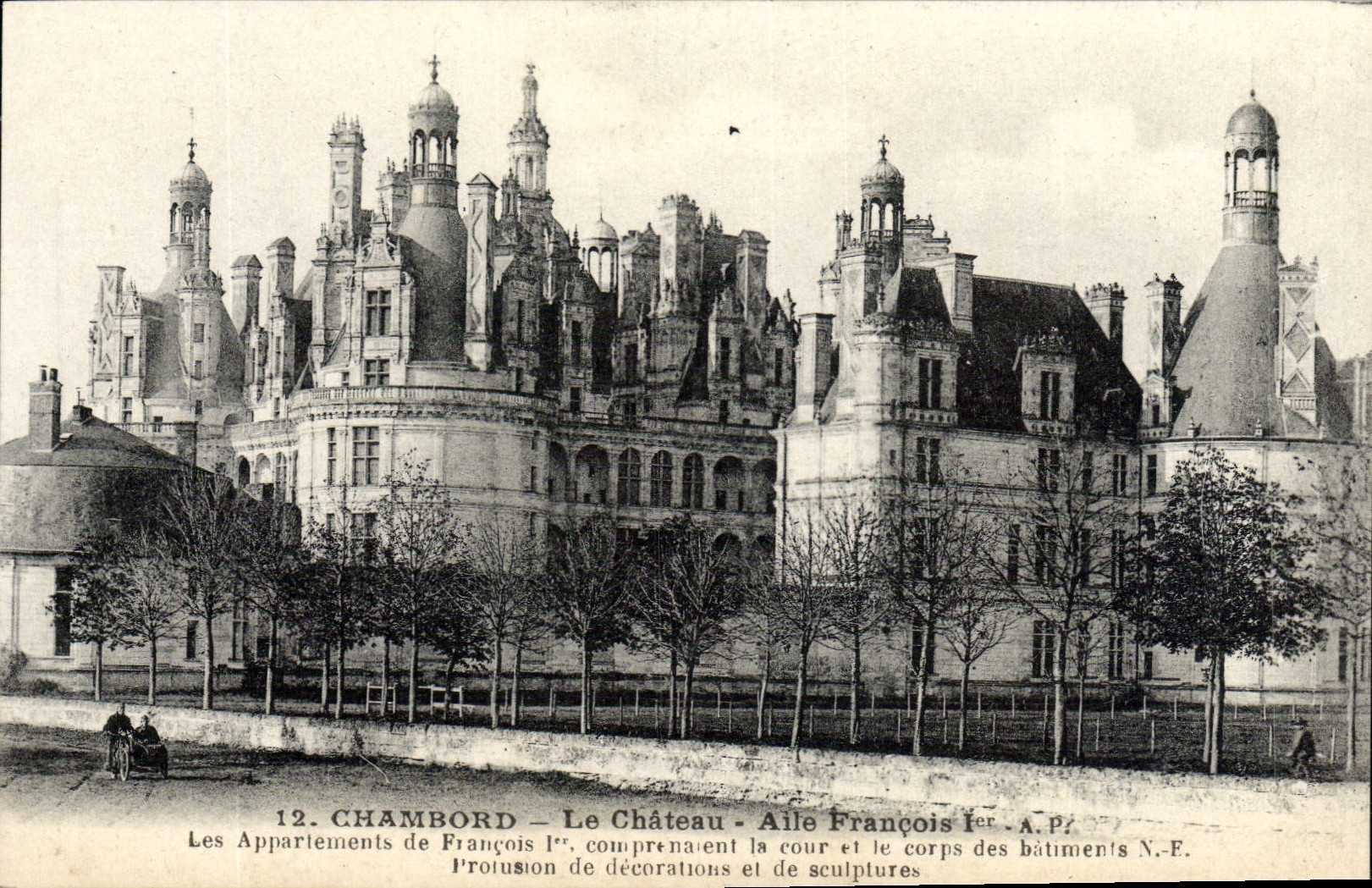 CPA Chambord Le Chateau Aile Francois 1er