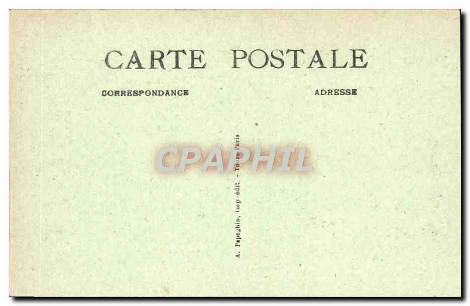 CPA Blois Le Chateau Aile Louis XII Une Cariatide — Rückseite