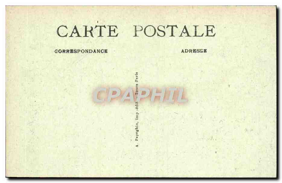 CPA Chambord Le Chateau Les Combles — Verso