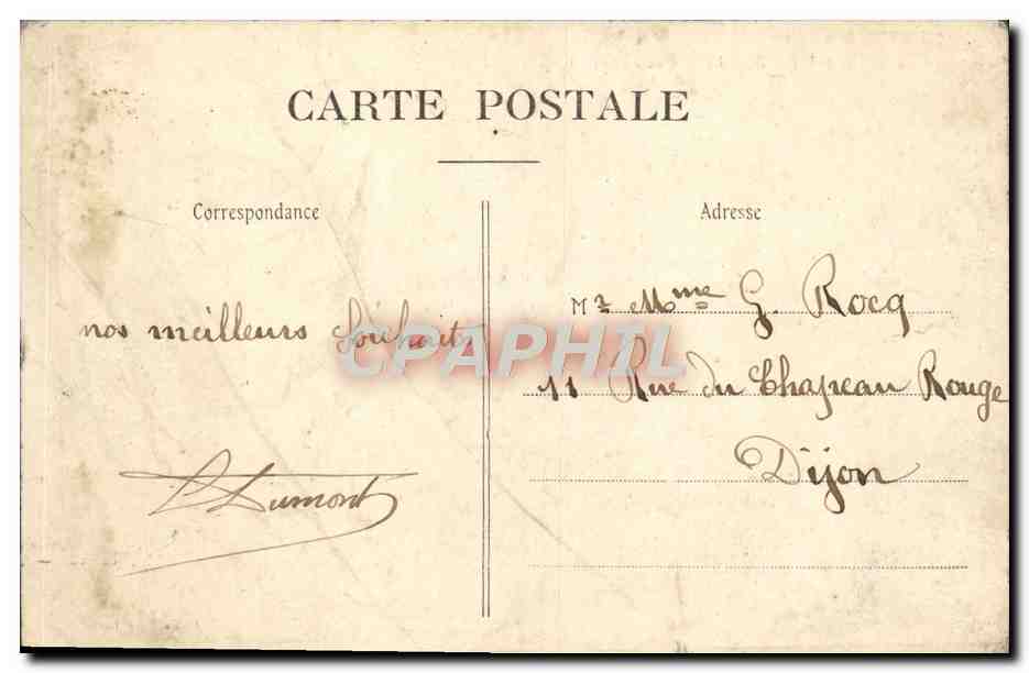 CPA Paris Le Lion De Belfort — Rückseite