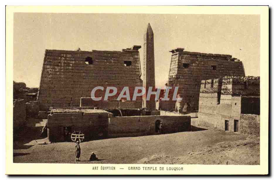 CPA Art Egyptien Grand Temple De Louqsor