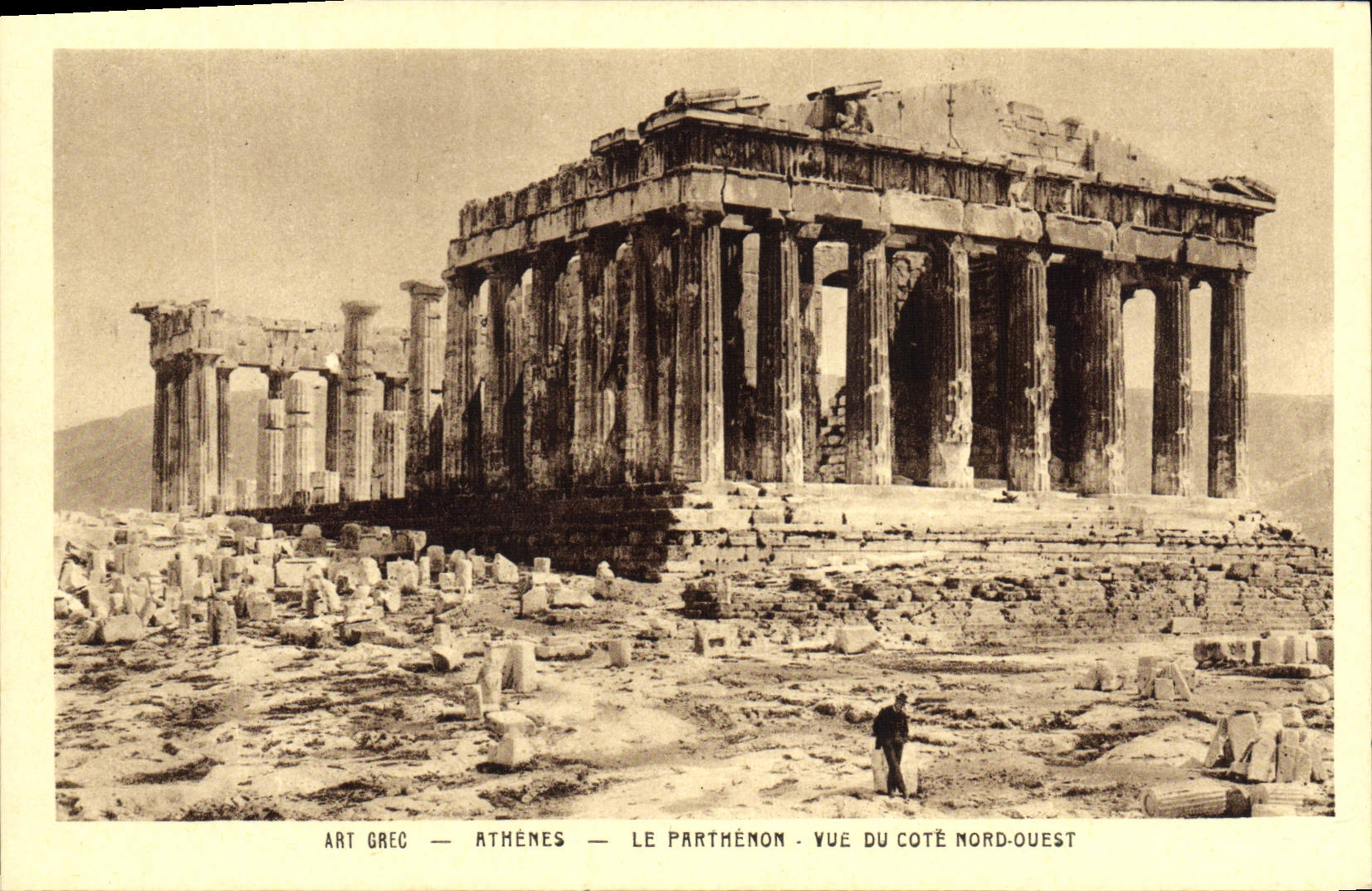 CPA Art Grec Athenes Le Parthenon Vue Du Cote Nord Ouest