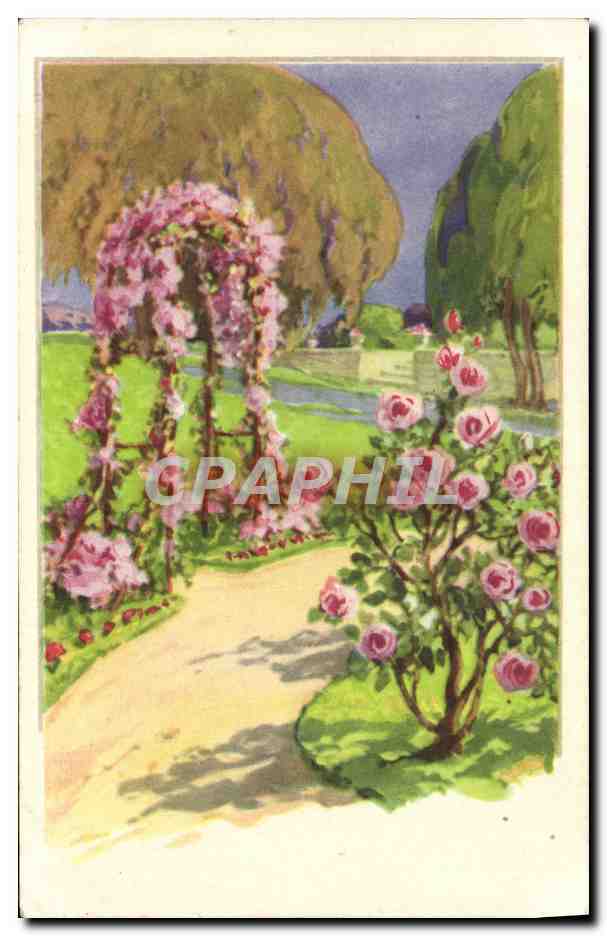 CPA Fantaisie Fleurs