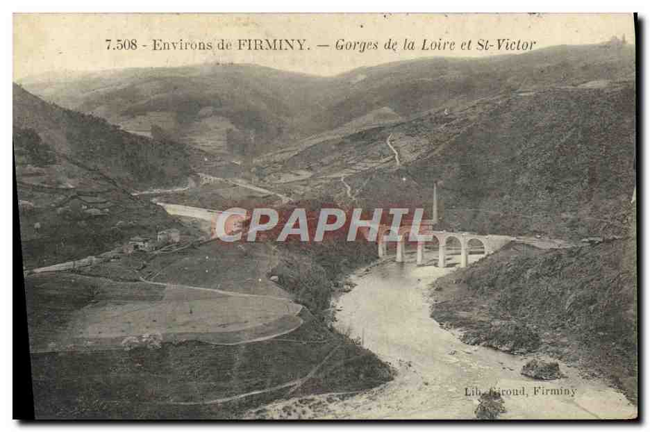 CPA Environs De Firminy Gorges De La Loire Et St Victor