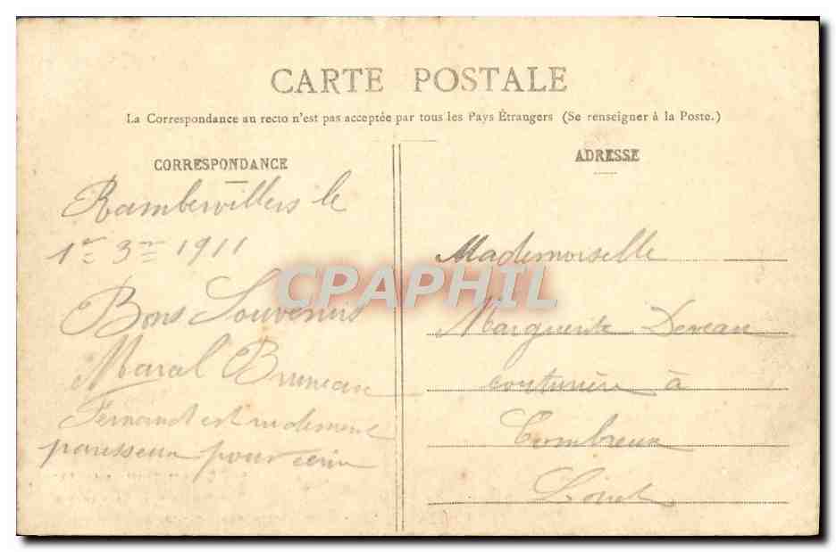 CPA Les Cols Des Vosges La Tete Des Russiers et col de Bussang a droite — Rückseite