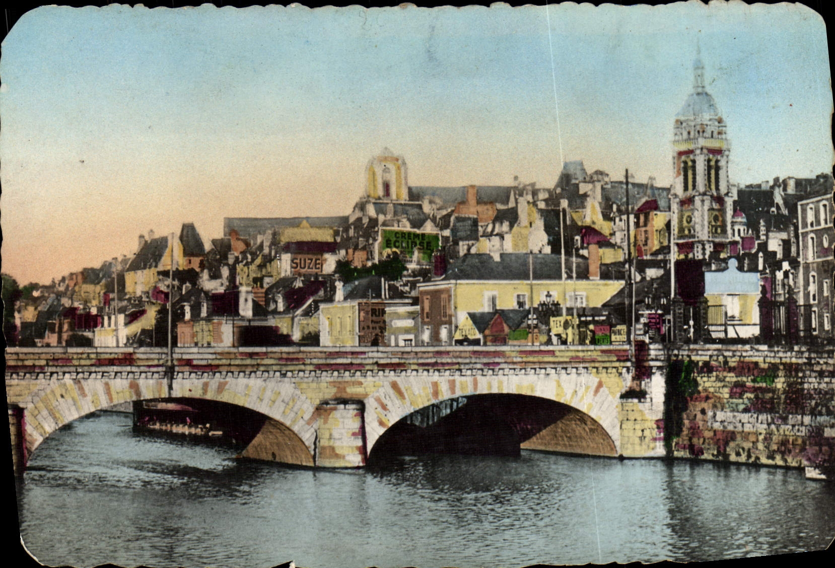 Le Mans - Le Pont Gambetta et la Sarthe — G. ARTAUD, Éditeur, Avenue la Cloîse, Nantes