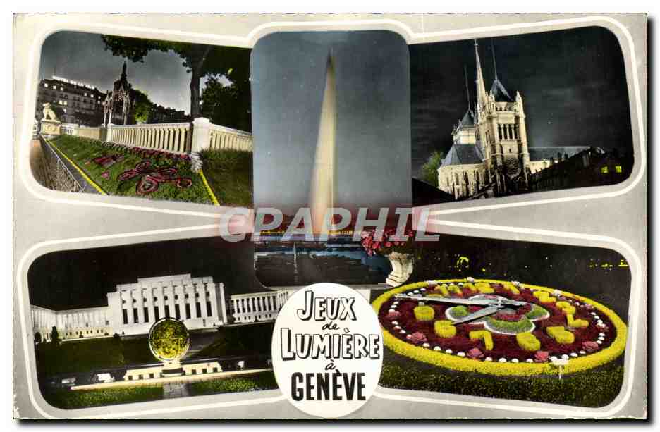 CPM Jeux de lumierea Geneve 