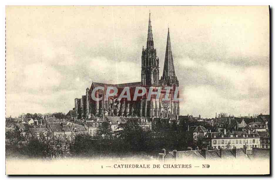 CPA Cathedrale De Chartres 