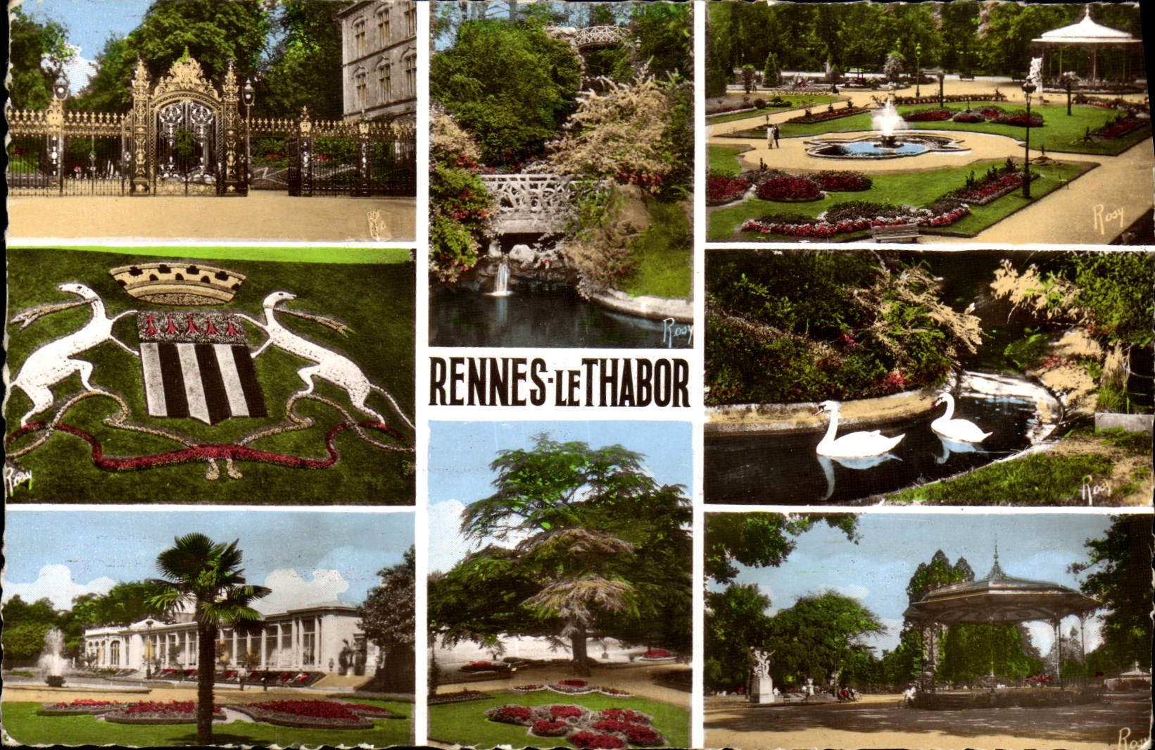 Rennes-le-Thabor — Jardin du Thabor — F. Chapeau, éditeur, Montes
