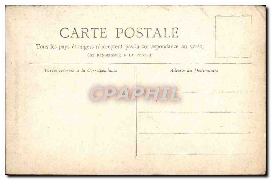 CPA Paris Horloge Du Palais de Justice — Verso