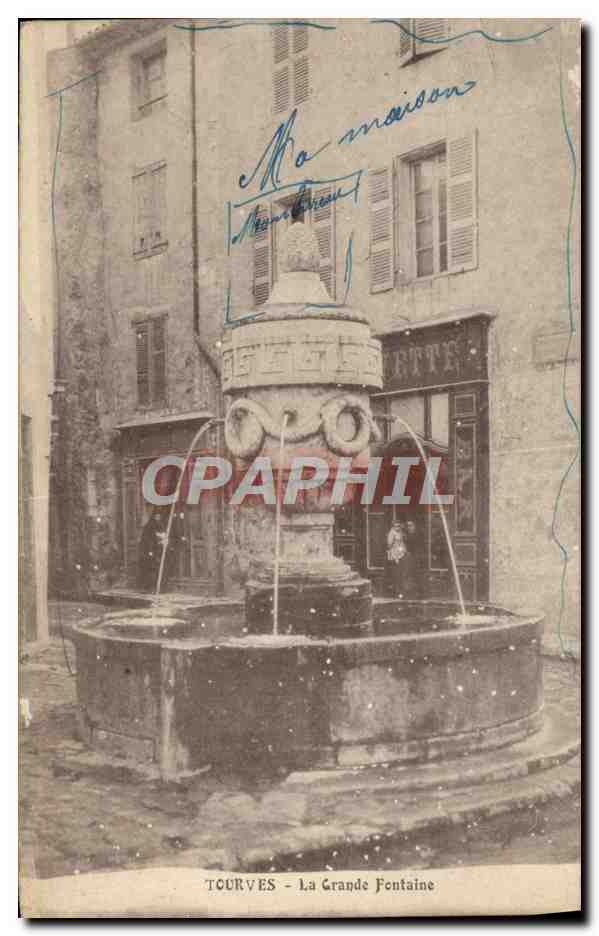 CPA Tourves La Grande Fontaine Buvette