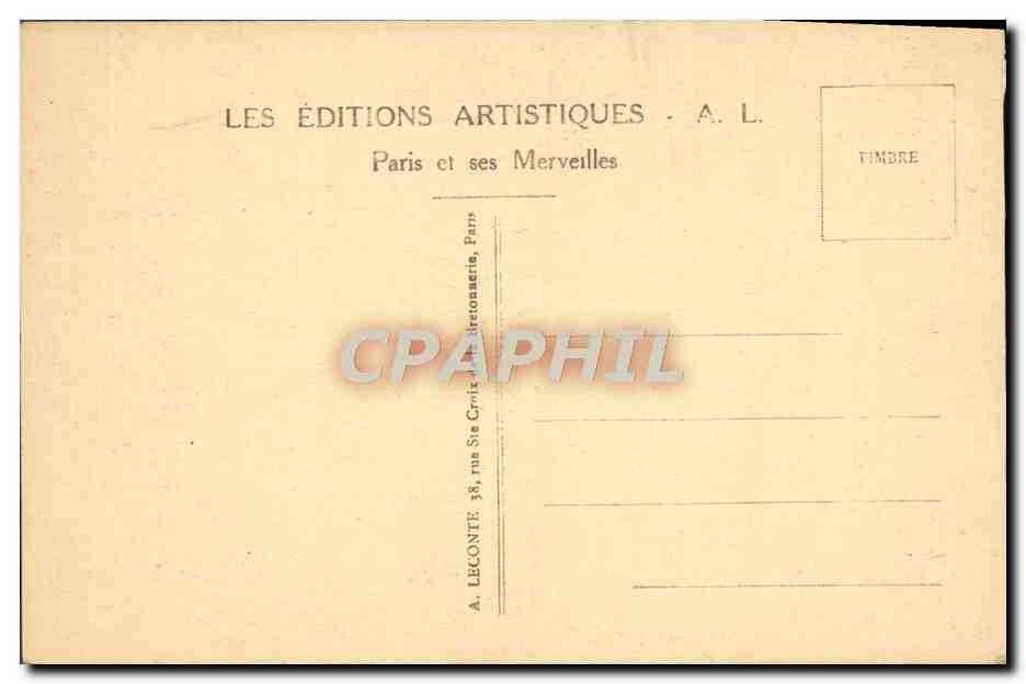 CPA Paris Musee du Louvre Boucher Le nid Chevre Moutons — Verso