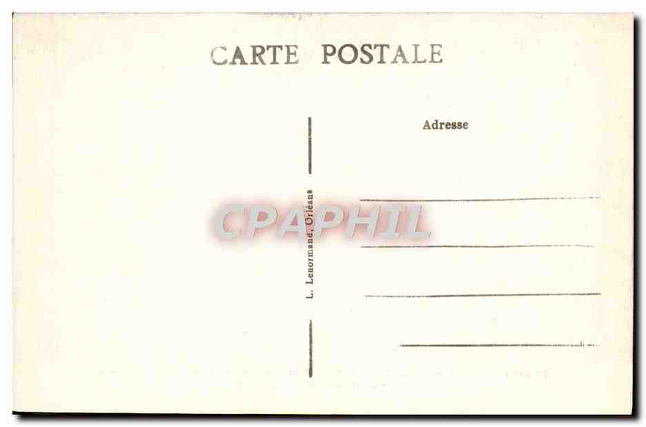 CPA Orleans Maison de L'Unlon Federale et Des Mutiles Du Loiret Louis Simon La guerre Militaria Chien — Verso