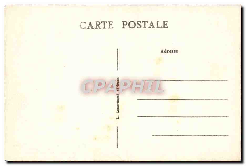 CPA Orleans Maison de L'Unlon Federale et Des Mutiles Du Loiret Louis Simon La guerre Militaria Chien — Verso
