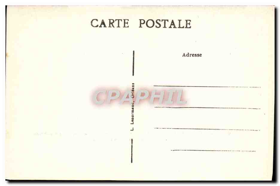 CPA Orleans Maison de L'Unlon Federale et Des Mutiles Du Lotret Louis Simon La paix Moutons Chien — Verso