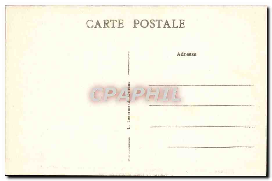 CPA Orleans Maison de L'Unlon Federale et Des Mutiles Du Loiret Louis Simon La paix Moutons Chien — Verso