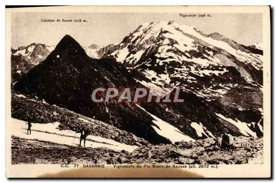 CPA Gavarnie Vignemale Du Pic Blanc de Sausse Alpinisme