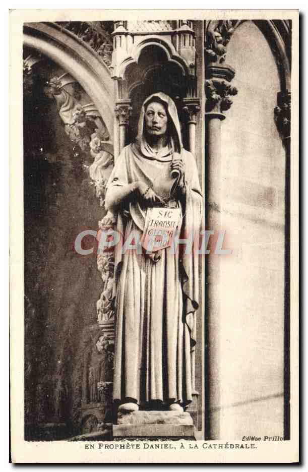 Prophète Daniel — Statue à la cathédrale — Édition Prillot
