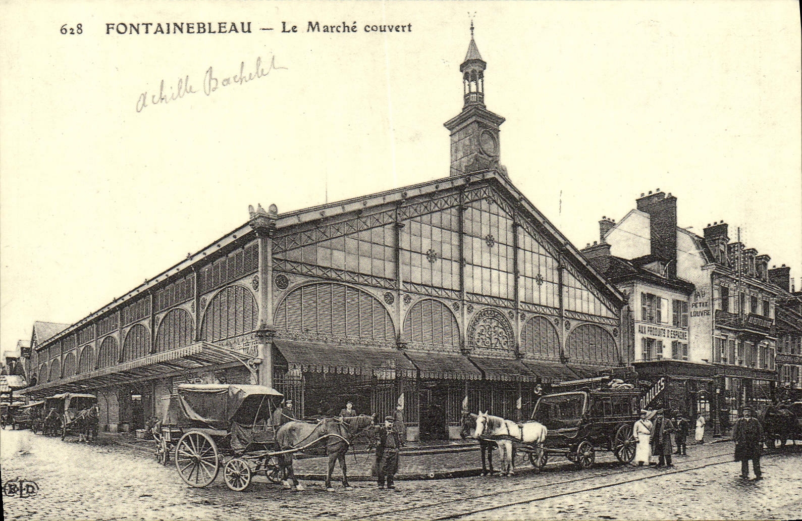 Fontainebleau — Le Marché couvert — Achille Bachelot - Recto