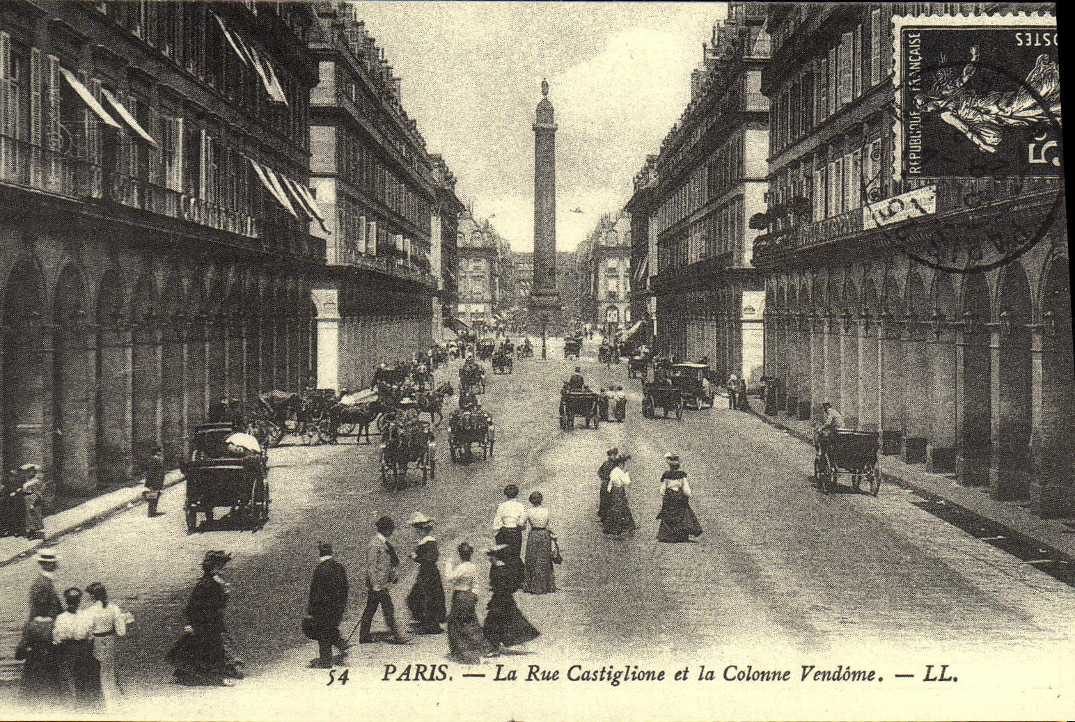 PREPRO Paris La Rue Castiglione et la Colonne Vendome