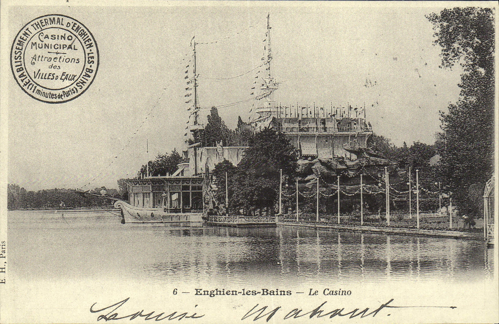 Enghien-les-Bains — Le Casino — Éditeur E.H., Paris — N°6