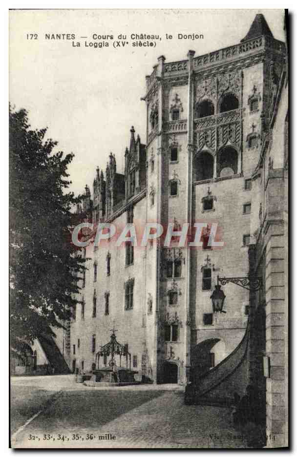 CPA Nantes Cours du Chateau le Donjon La loggia