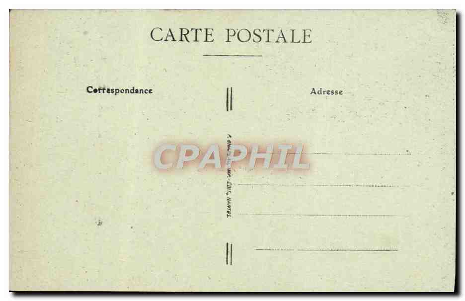 CPA Nantes Cours du Chateau le Donjon La loggia — Rückseite