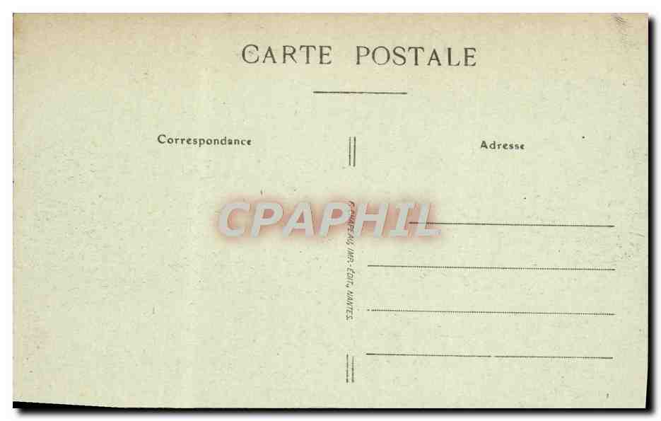 CPA Nantes La Petite Hollande la Bourse et le Clocher de Saint Nicolas Bateau  — Rückseite