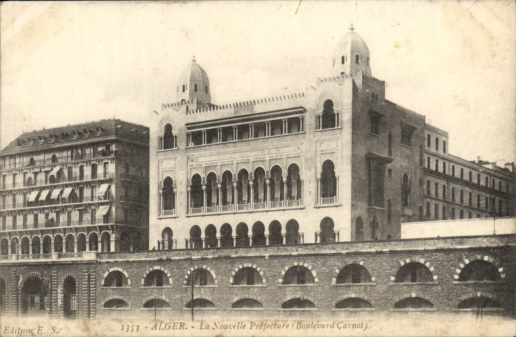 CPA Alger La Nouvelle Prefecture Boulevard Carnot 
