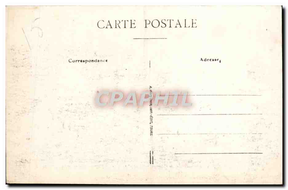 CPA Langeais Le Chateau — Rückseite