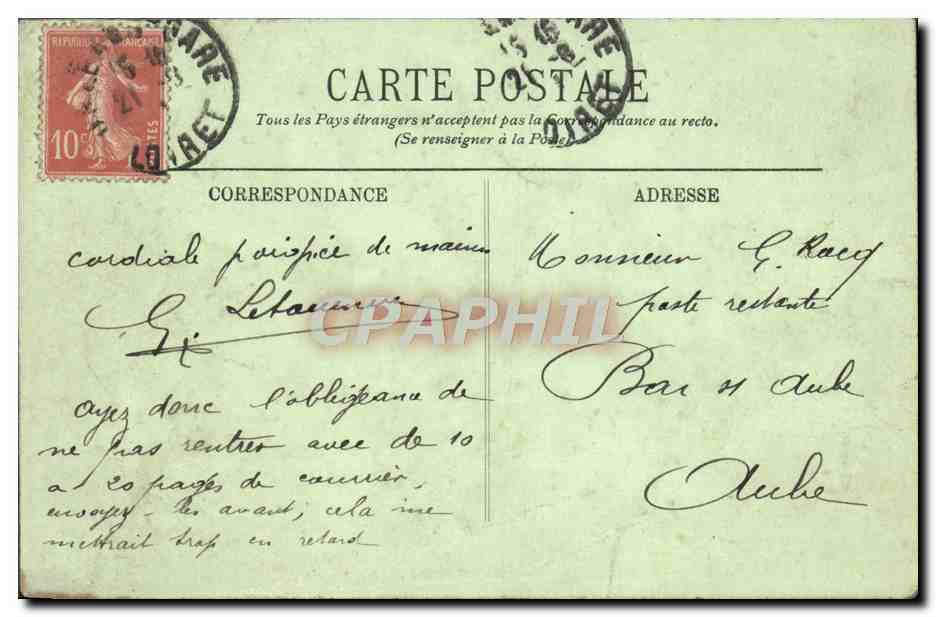 CPA Orleans Vue Generale Vers le Pont de Vierzon — Rückseite