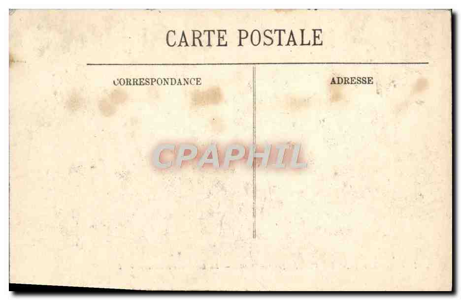 CPA Paris Le Ligne des Invalides Inondations Janvier 1910 — Rückseite