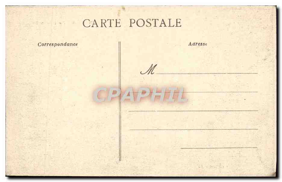 CPA Caen Palais de Juxlice — Verso