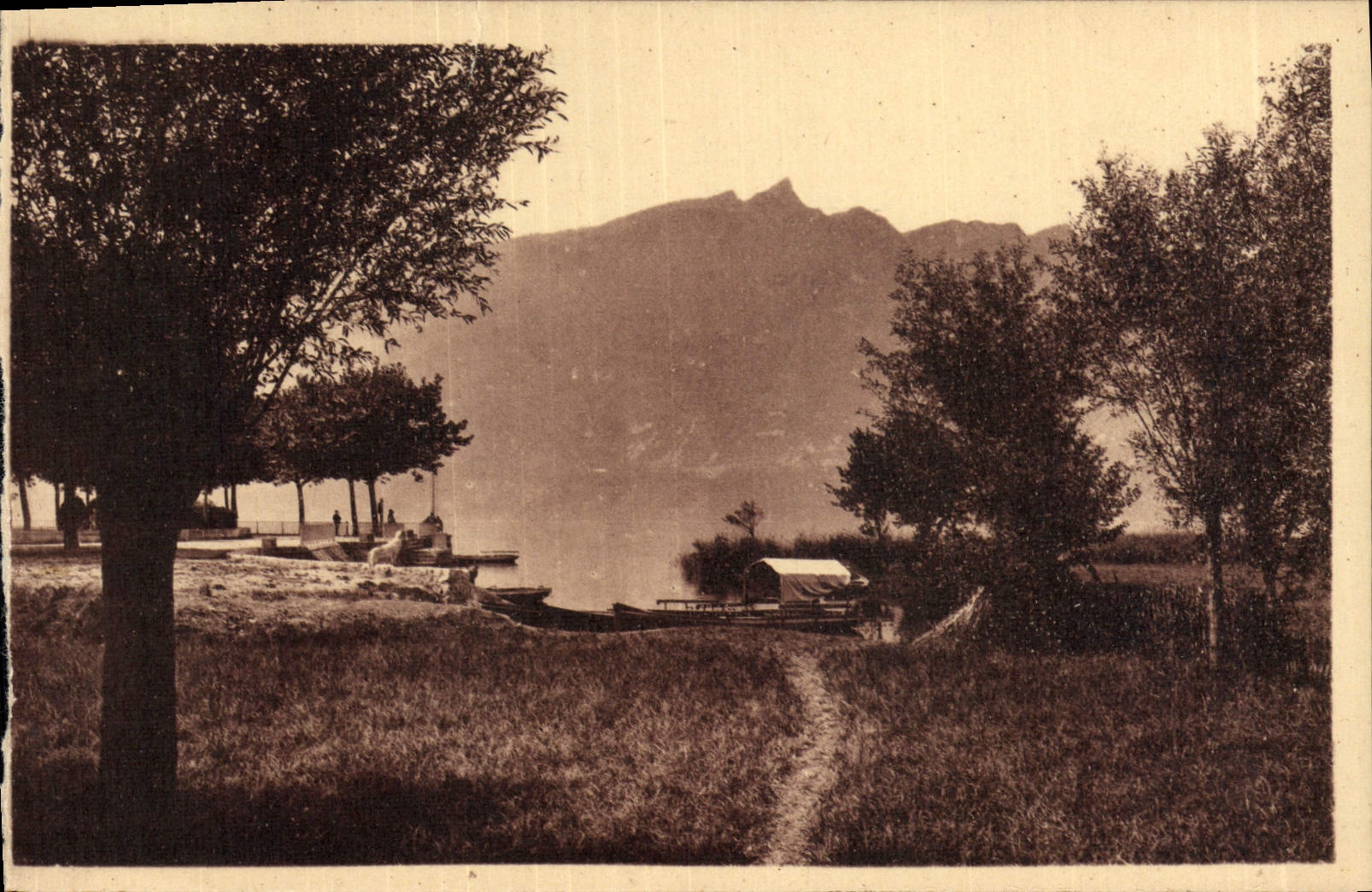 CPA Lac Du Bourget Le Petit Port et la Dent du Chat