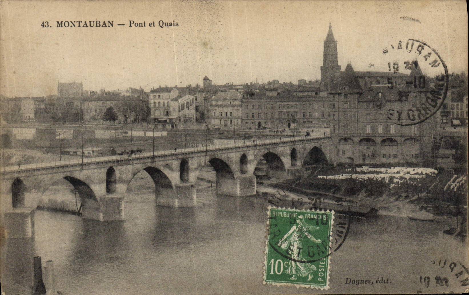 Montauban — Brücke und Kai — Dagness, Verlag