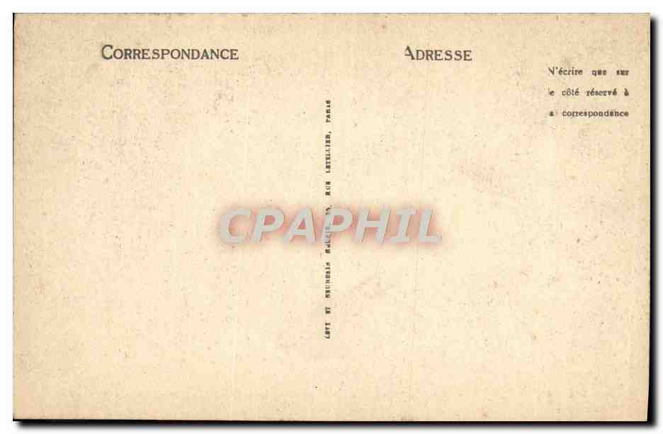 CPA Compiegne Le Chateau Salon du Conseil  — Rückseite