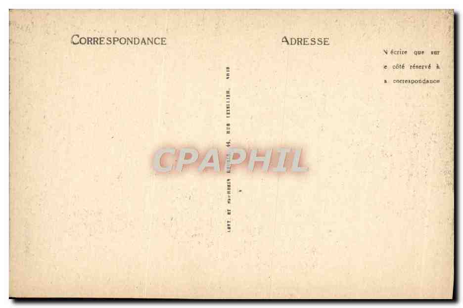 CPA Compiegne Le Chateau Cabinet de travail de Napoleon 1er Bibliotheque — Rückseite